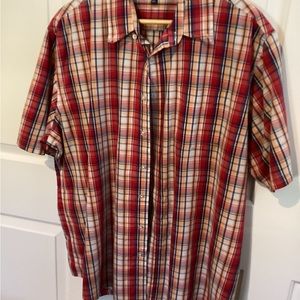 Croft & Barrow Red and Blue Dress Shirt